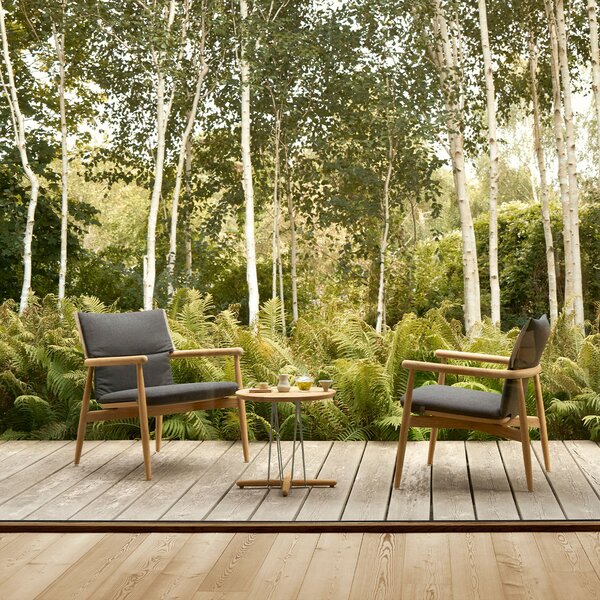 Carl Hansen designové zahradní odkládací stolky Embrace Lounge Table (48Ø cm)