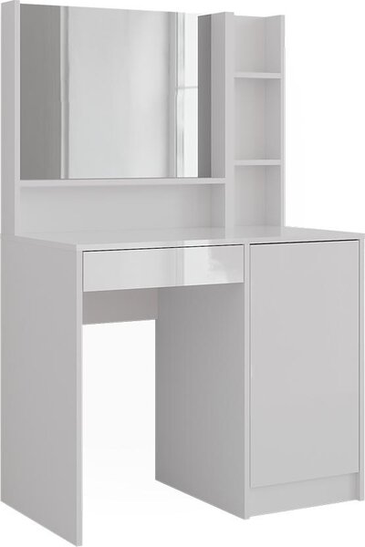 Toaletní stolek Vicco Sherry Bílá/bílý vysoký lesk 89.8 cm 3 díly, Model 57710