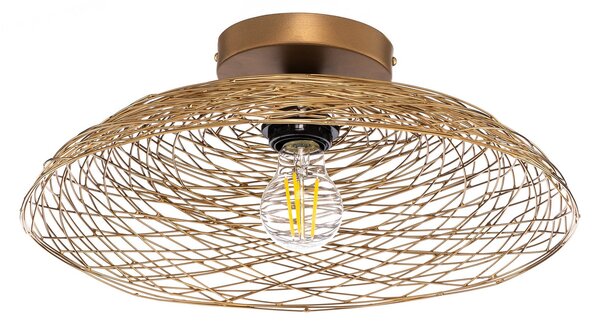 Stropní Lampa Lindby, Thorian, stmívatelné, Zlatá / mosazná, Obývací pokoj, Kov, Design