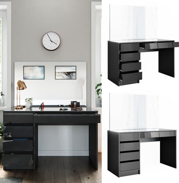 Toaletní stolek Vicco Sherry Antracit 120 cm, Model 36885