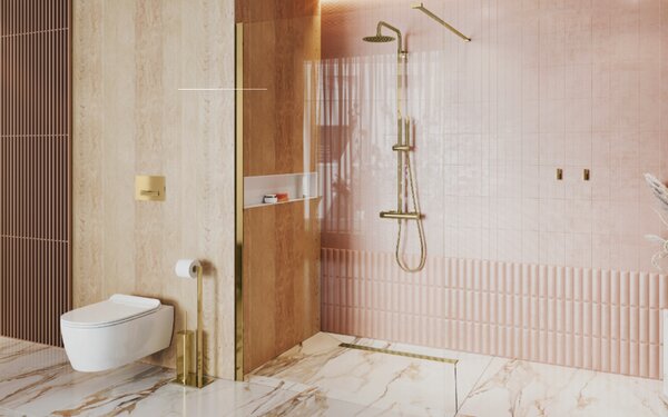 Excellent Aurro Fresh splachovací tlačítko pro WC zlatá INEX.AF230.150.GL
