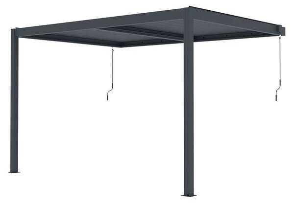 Bioklimatická pergola G21 Trenton 4x3 m, antracitová hliníková