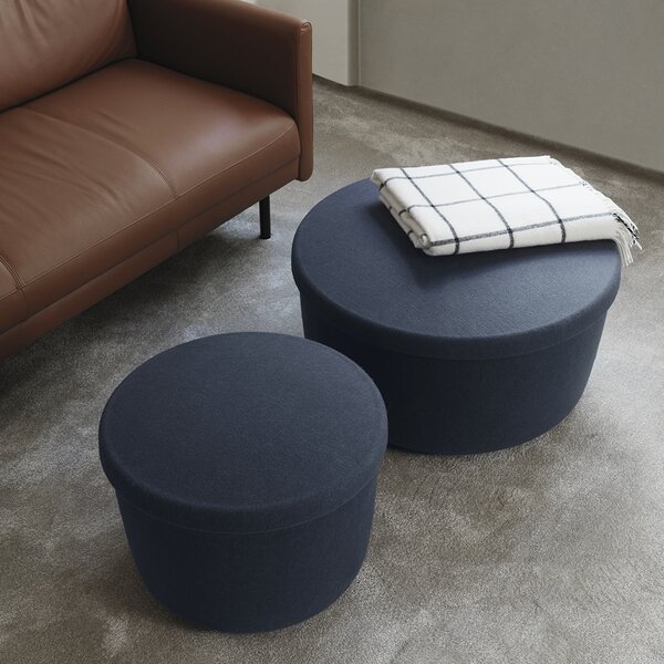 Normann Copenhagen designové stoličky Hide Storage Pouf Small