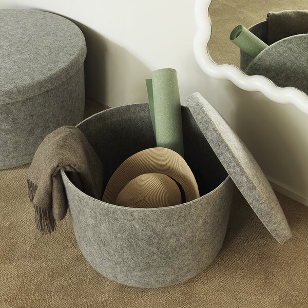 Normann Copenhagen designové stoličky Hide Storage Pouf Small