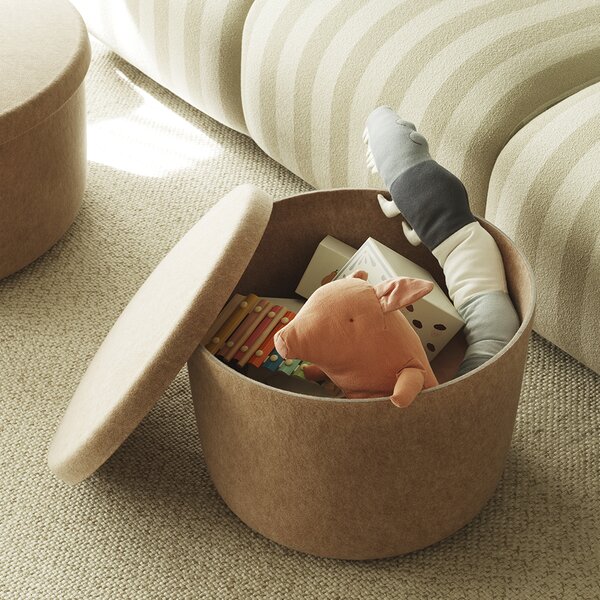 Normann Copenhagen designové stoličky Hide Storage Pouf Small
