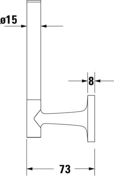 Duravit Starck T držák na toaletní papír zlatá 0099393400