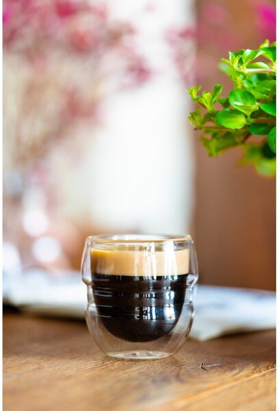 Skleněné šálky v sadě 2 ks na espresso/dvoustěnné 70 ml Sferico – Vialli Design