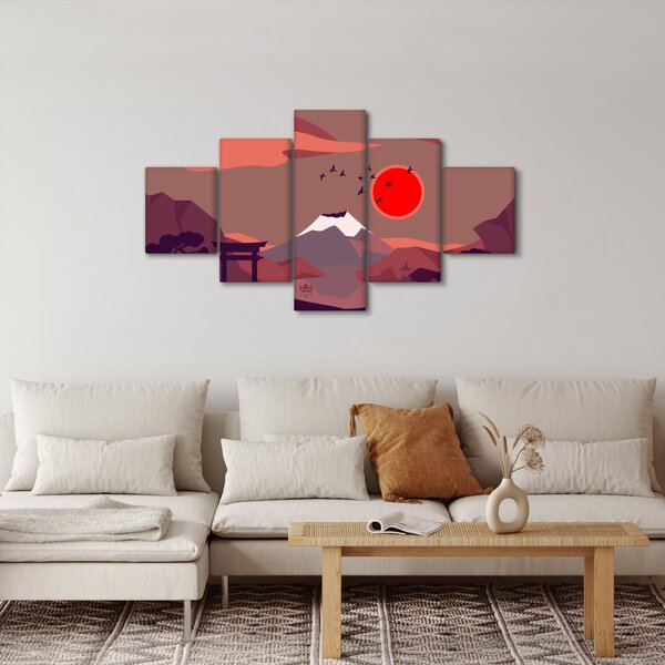 Obraz - Ilustrace hory Fuji (125x70 cm)