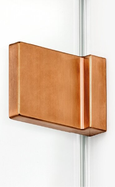 New Trendy Avexa Copper Brushed sprchový kout 110x80 cm obdélníkový měděná kartáčovaný/průhledné sklo EXK-3549