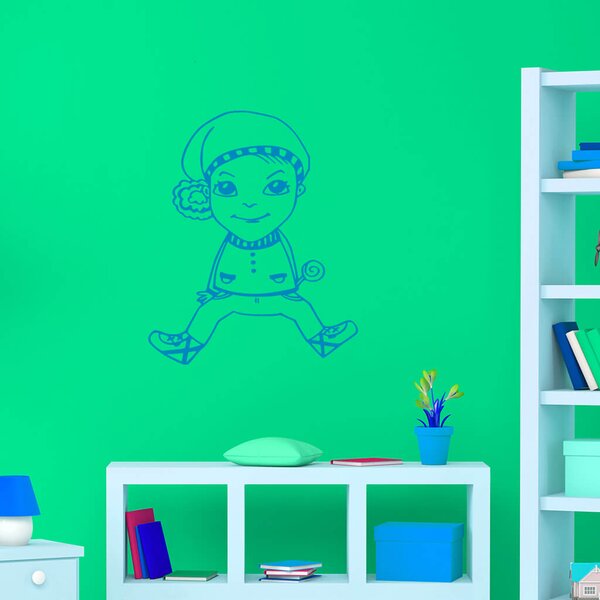 Živá Zeď Samolepka Skřítek Barva: černá