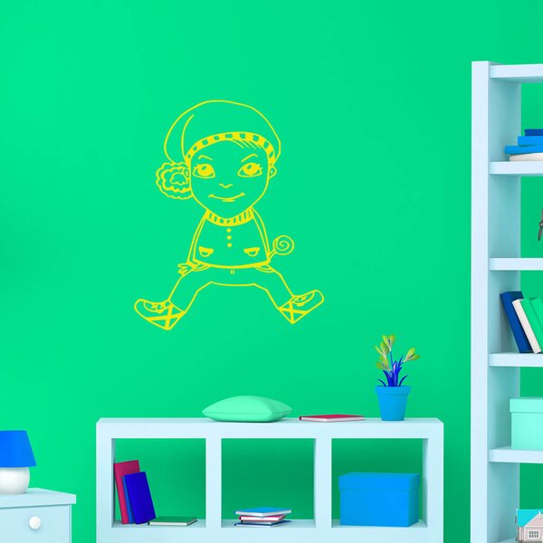Živá Zeď Samolepka Skřítek Barva: černá