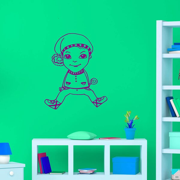 Živá Zeď Samolepka Skřítek Barva: černá
