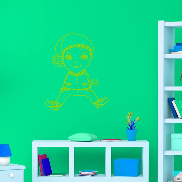 Živá Zeď Samolepka Skřítek Barva: černá
