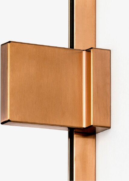 New Trendy Avexa Copper Brushed sprchový kout 110x80 cm obdélníkový měděná kartáčovaný/průhledné sklo EXK-3549
