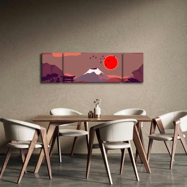 Obraz - Ilustrace hory Fuji (170x50 cm)