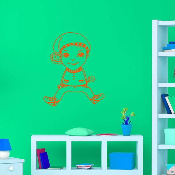Živá Zeď Samolepka Skřítek Barva: černá