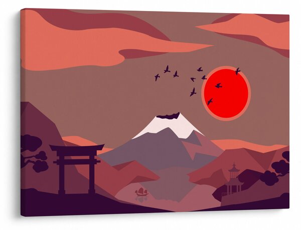 Obraz - Ilustrace hory Fuji (70x50 cm)