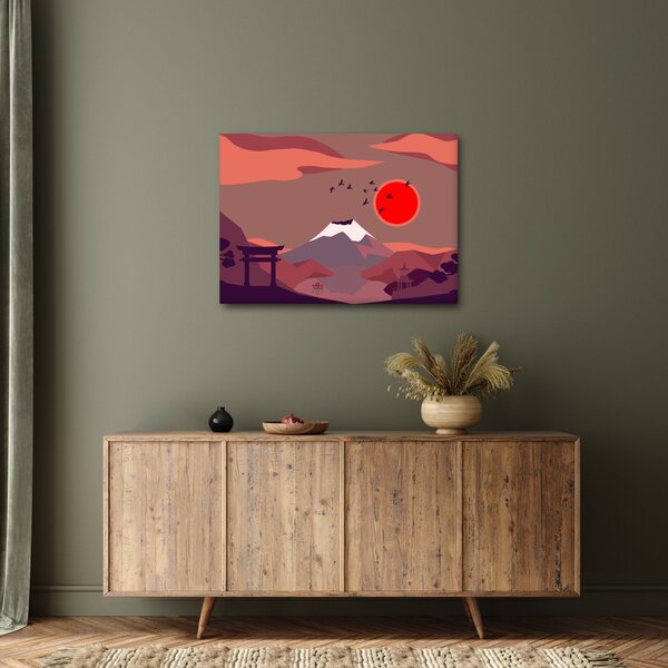 Obraz - Ilustrace hory Fuji (70x50 cm)