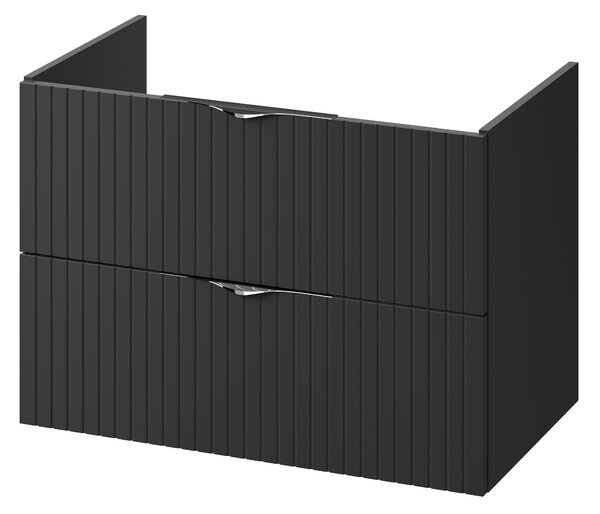 Cersanit Tirso skříňka 79.4x44.7x57.2 cm pod umyvadlo závěsná černá S1017-011