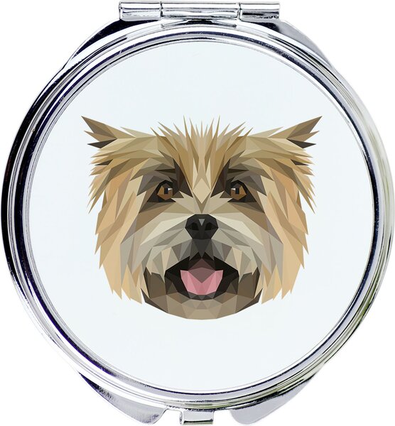 Cairnský terier – Zrcadlo od značky Art-Dog s fotografií a geometrickým vzorem