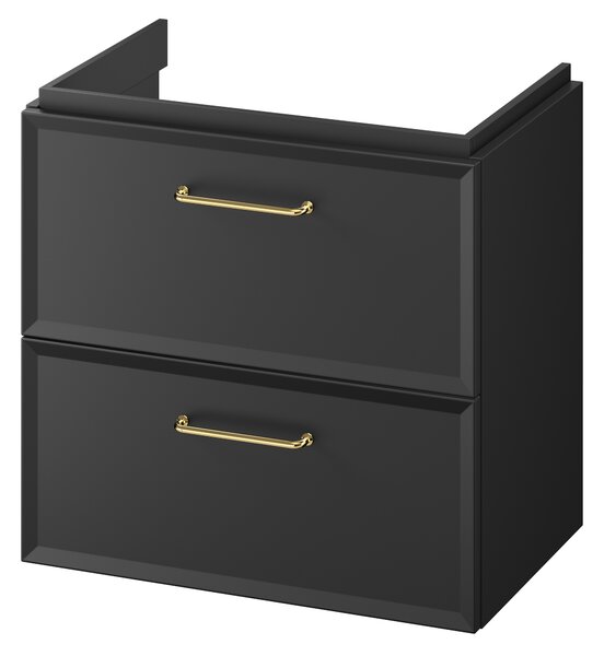 Cersanit Milagros skříňka 59.4x37.4x55.1 cm pod umyvadlo závěsná černá S590-100