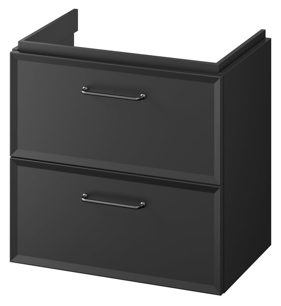 Cersanit Milagros skříňka 59.4x37.4x55.1 cm pod umyvadlo závěsná černá S590-100