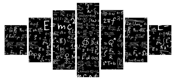 Obraz - Matematika (210x100 cm)