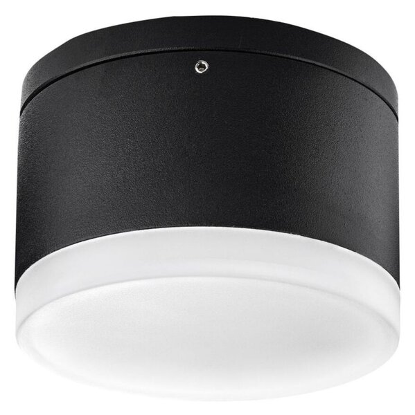 Palnas Venkovní stropní LED svítidlo Bruno ⌀ 10,5mm, 10W, 3000K, IP54 Barva: Černá