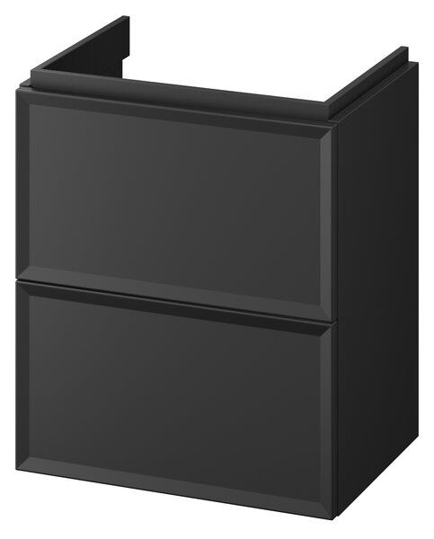 Cersanit Milagros skříňka 49.4x34.6x55.1 cm pod umyvadlo závěsná černá S1021-006