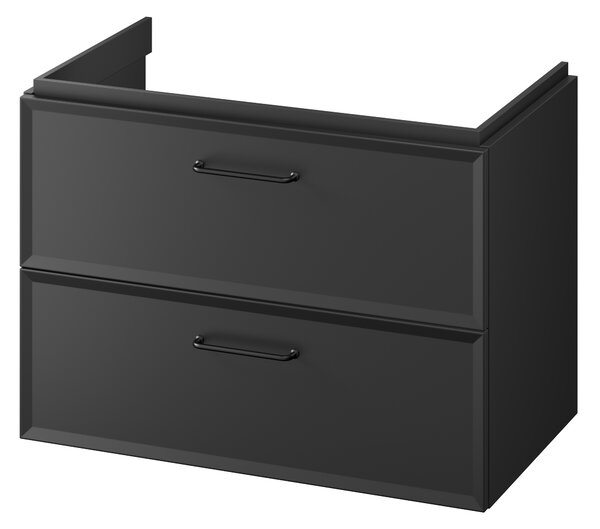 Cersanit Milagros skříňka 79.4x44.6x55.1 cm pod umyvadlo závěsná černá S1017-003
