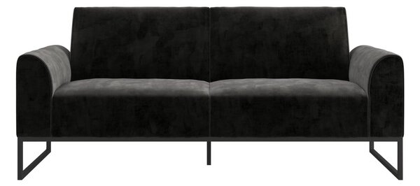 Černá rozkládací pohovka 217.2 cm Adley - CosmoLiving by Cosmopolitan