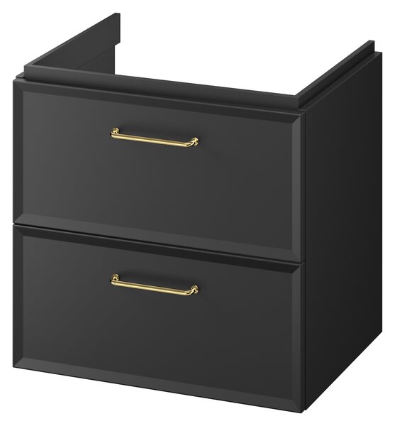 Cersanit Milagros skříňka 59.4x44.6x55.1 cm pod umyvadlo závěsná černá S1021-002