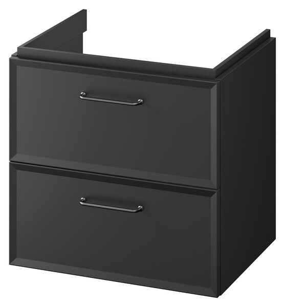 Cersanit Milagros skříňka 59.4x44.6x55.1 cm pod umyvadlo závěsná černá S1021-002