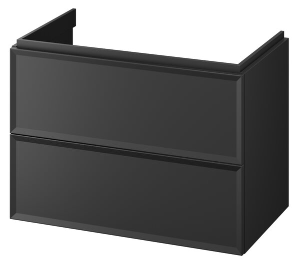 Cersanit Milagros skříňka 79.4x44.6x55.1 cm pod umyvadlo závěsná černá S1017-003