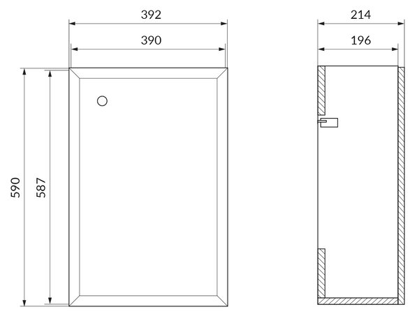 Cersanit Milagros skříňka 39.2x21.4x59 cm pod umyvadlo závěsná bílá S1022-002