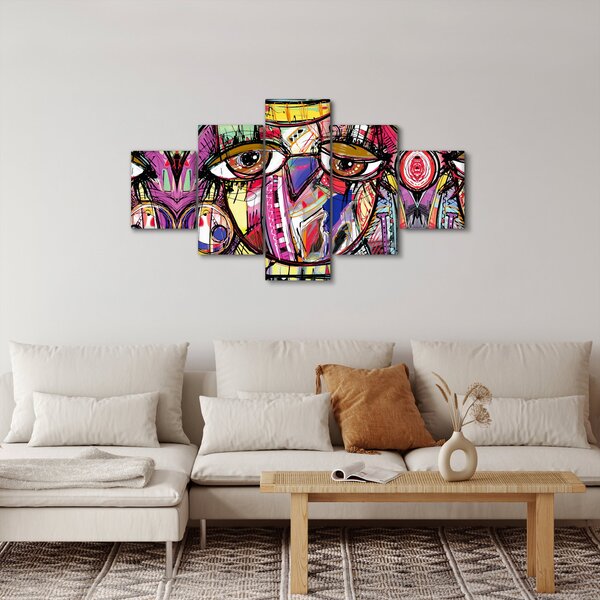 Obraz - Street art - sova (125x70 cm)
