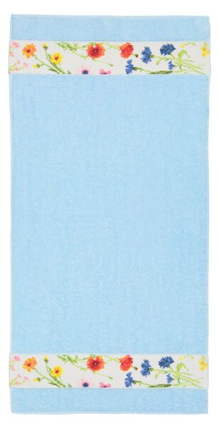 Feiler FLOWER MEADOW BORDER ručník 50 x 100 cm blue