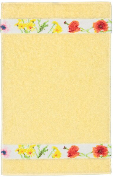 Feiler FLOWER MEADOW BORDER ručník 30 x 50 cm yellow