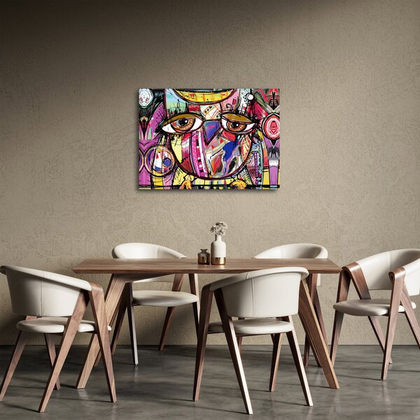 Obraz - Street art - sova (70x50 cm)
