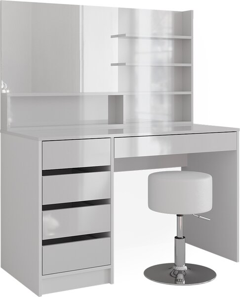 Toaletní stolek Vicco Sherry Bílá 120 cm se stoličkou, Model 41291