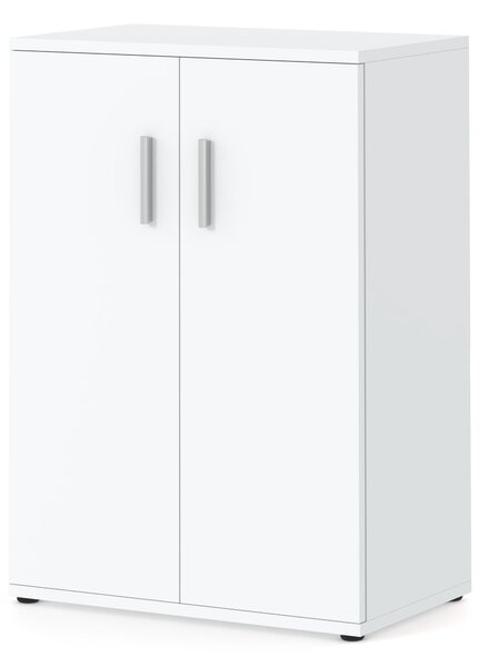 STIV Möbel | Bílá komoda se 2 dvíky - víceúelová skíka do koupelny, pedsín nebo lonice, moderní design, 60 cm