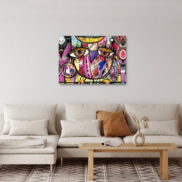 Obraz - Street art - sova (70x50 cm)