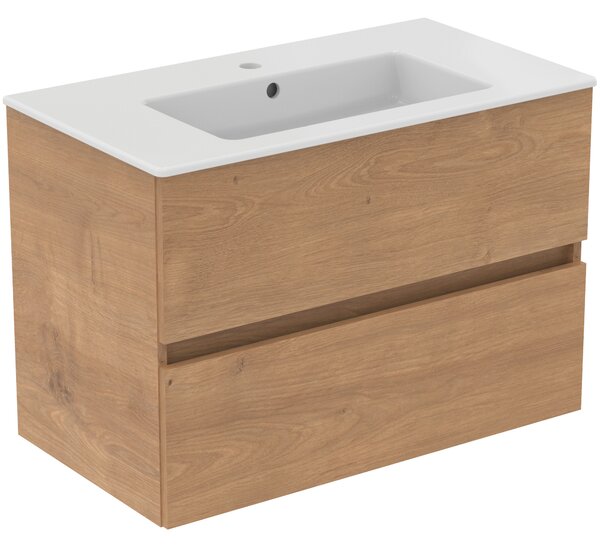 Ideal Standard Eurovit+ umyvadla se skříňkou 81.5 cm dub R0574Y8