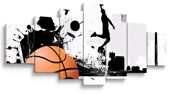 Obraz - Hráč basketbalu (210x100 cm)