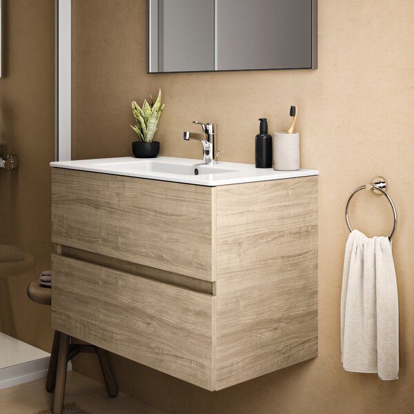 Ideal Standard Eurovit+ umyvadla se skříňkou 81.5 cm dub R0574Y8