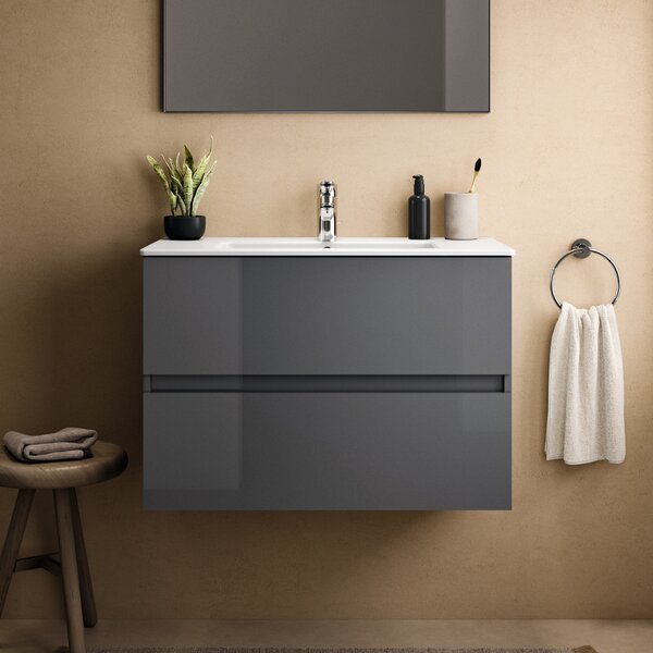 Ideal Standard Eurovit+ umyvadla se skříňkou 81.5 cm šedá R0574TI