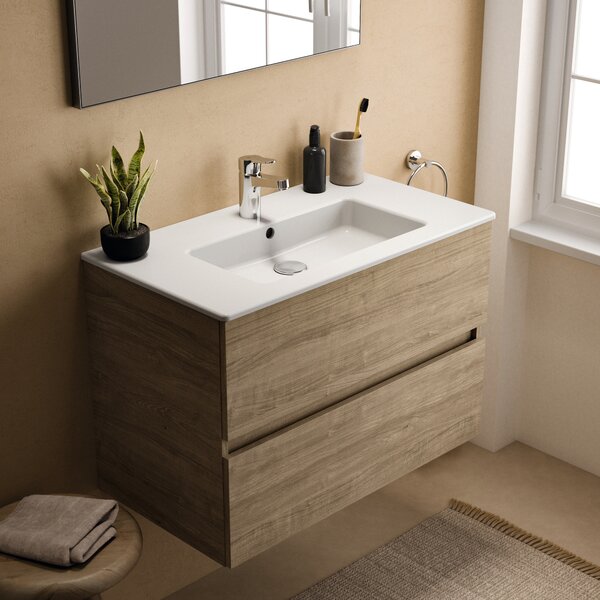 Ideal Standard Eurovit+ umyvadla se skříňkou 81.5 cm dub R0574Y8