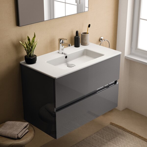Ideal Standard Eurovit+ umyvadla se skříňkou 81.5 cm šedá R0574TI