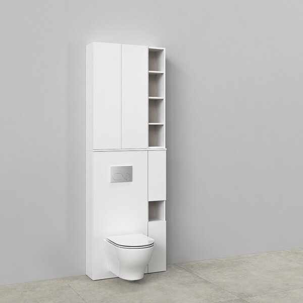 Cersanit Milagros souprava rámu 20x22.2x120 cm boční stojící bílá S1026-040