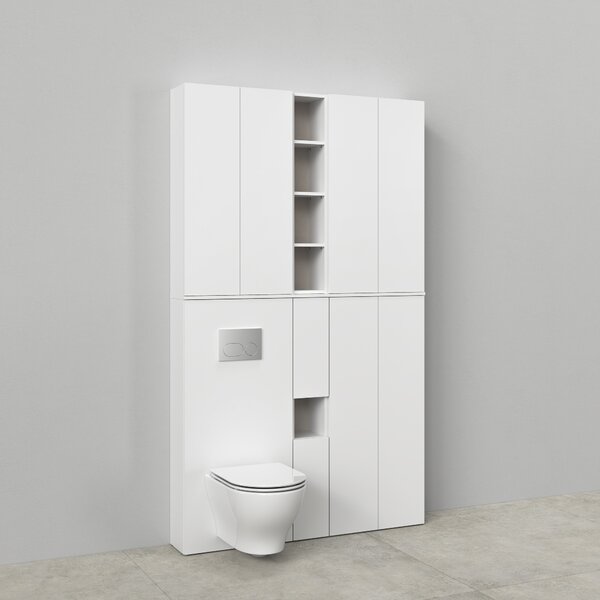 Cersanit Milagros souprava rámu 20x22.2x120 cm boční stojící bílá S1026-040